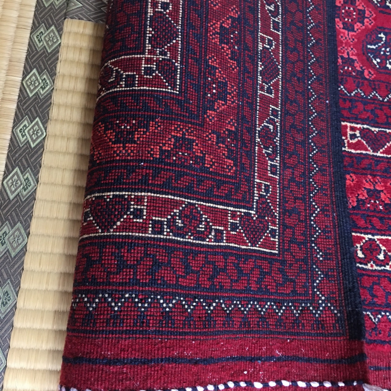 どうぞよろ 絨毯手織りアフガニスタンホジャロシュナイ 242cmx343cm カバー